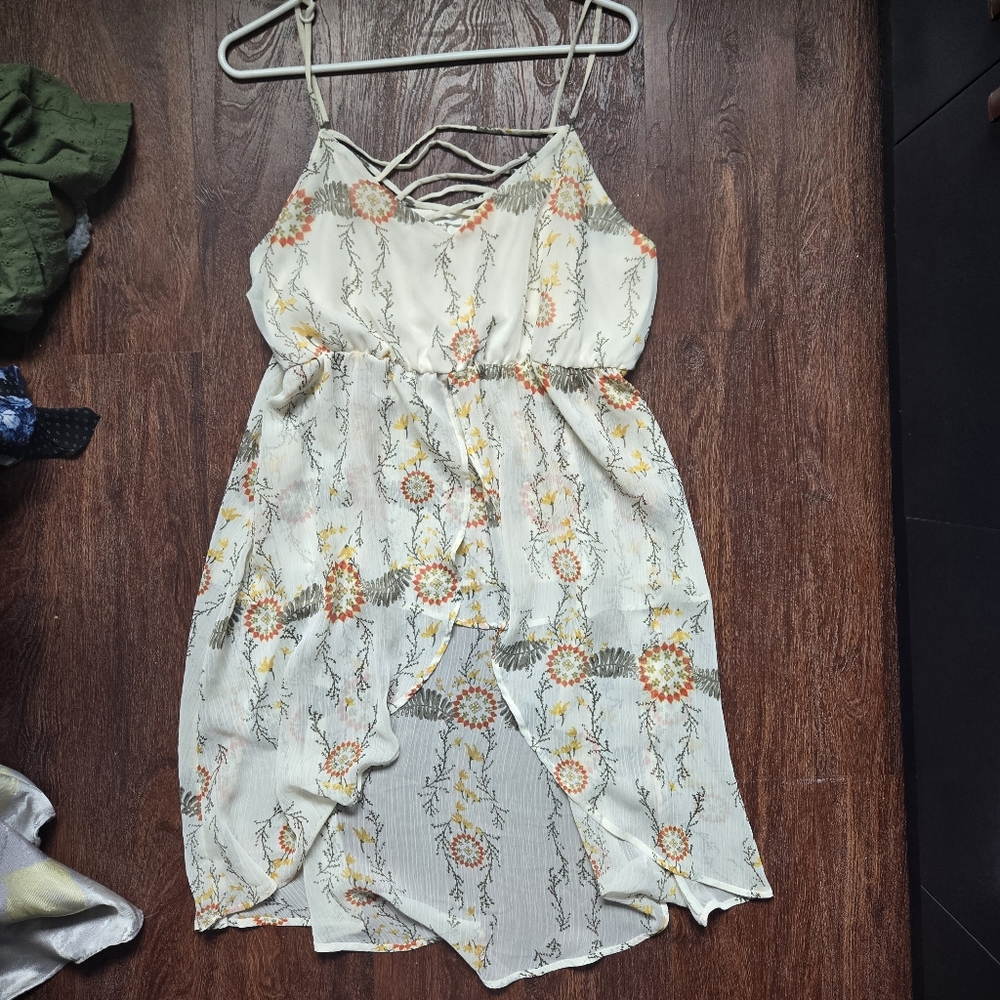 Maurices White Floral Dress